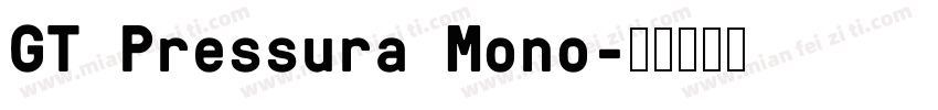 GT Pressura Mono字体转换